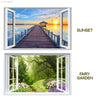 Cithway™ Self-Adhesive 3D Window View Wall Sticker