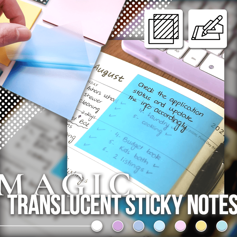 Sticky Note Secret Magic Translucent Sticky Notes – Kimberly Diary